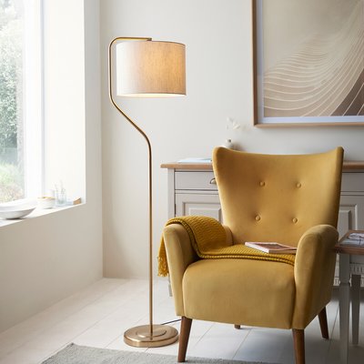 Cleo Floor Light in Brushed Aged Brass SO'HOME