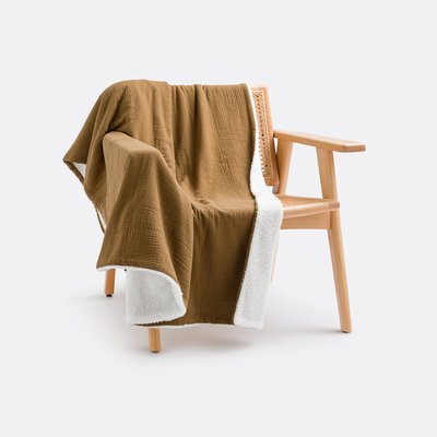 Plaid in tetra en sherpa, Kumla LA REDOUTE INTERIEURS