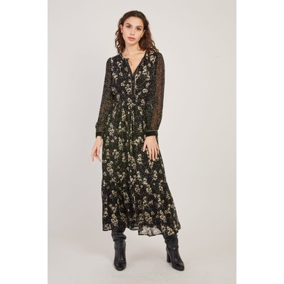 Robe longue imprimée floral  manches longues BEDFORD DERHY