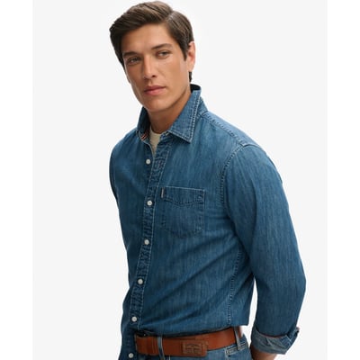 Chemise en jean à manches longues Essential SUPERDRY