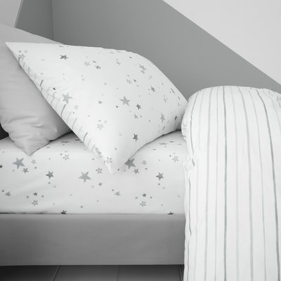 Stars Cotton Fitted Sheet BIANCA FINE LINENS