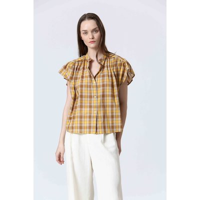 Blouse à carreaux manches courtes SEE U SOON