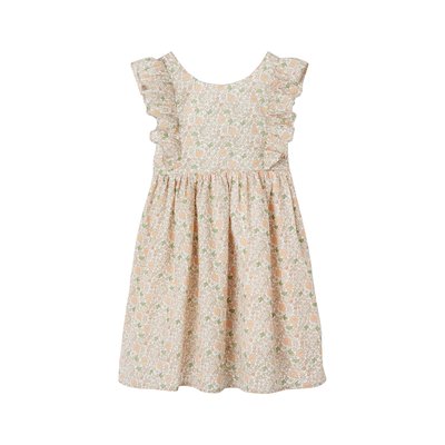 Robe cérémonie à volants motifs fleurs VERTBAUDET
