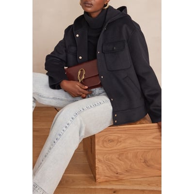 Blouson à capuche DOLINE en laine Maison 123