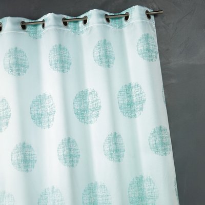 Rideau jacquard imprimé rond chiné HOME MAISON