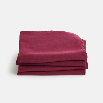 Lot de 4 serviettes de table lin lavé Victorine LA REDOUTE INTERIEURS