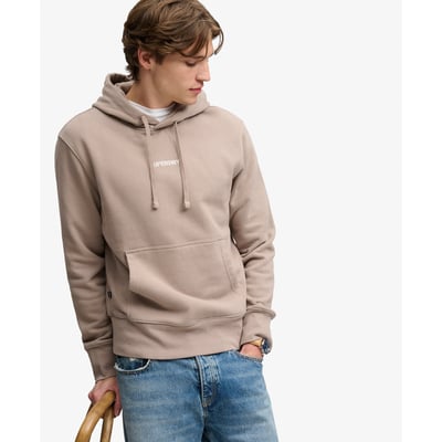 Sweat à capuche ample à motif et micro logo SUPERDRY