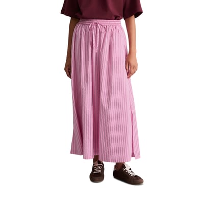 Jupe rayée régulière en mélange Organic Cotton Lyocell MARC O’POLO DENIM