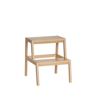 Tabouret en placage de chêne et bois de chêne ALP. HUBSCH