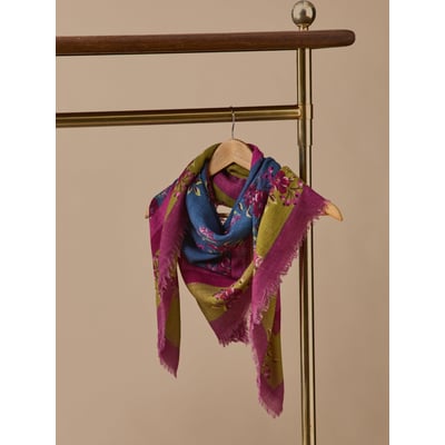 Foulard imprimé en laine CYRILLUS
