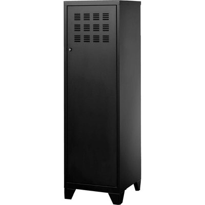Armoire de rangement métal 1 porte Noir mat PIERRE HENRY
