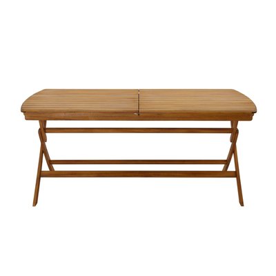 Table de jardin extensible rallonges intégrées en bois massif L180-240 cm CANOPEE MILIBOO