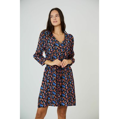 Robe courte manches longues à motif floral SEE U SOON
