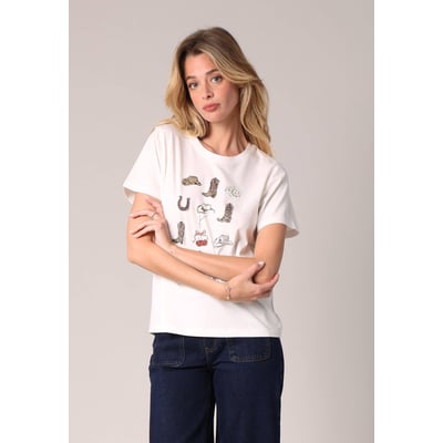T-shirt imprimé western 100% coton TEXAS DEELUXE