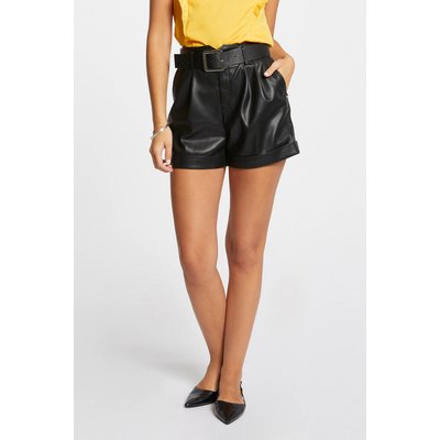 Short ajusté simili cuir MORGAN