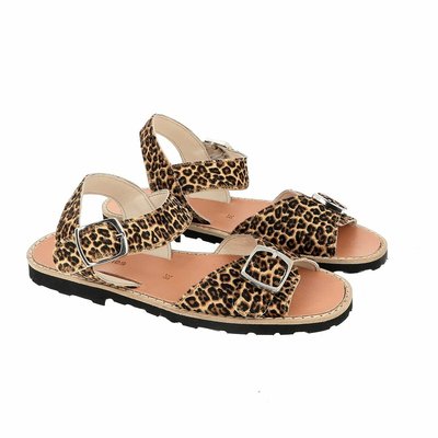 Flache Ledersandalen Avarca mit Schnalle MINORQUINES