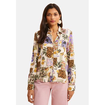 Chemise imprimé patchwork bananes ICODE