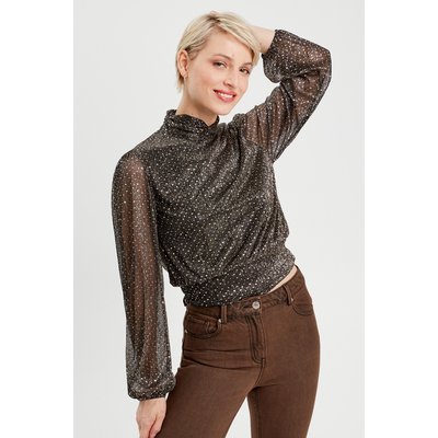 Blouse col montant CACHE CACHE