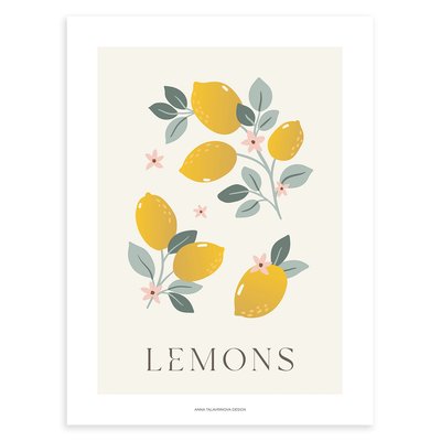 Affiche enfant citrons LOUISE LILIPINSO