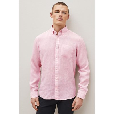 Chemise slim en lin baird mcnutt poignets simples NEXT
