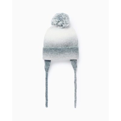 Bonnet tricoté, avec pompon NOVEAUX NATURE ZIPPY