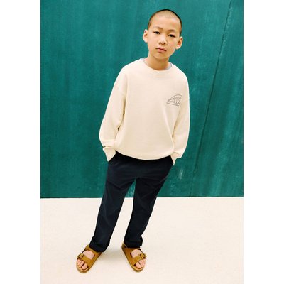 Pantalon lin taille élastique MANGO KIDS