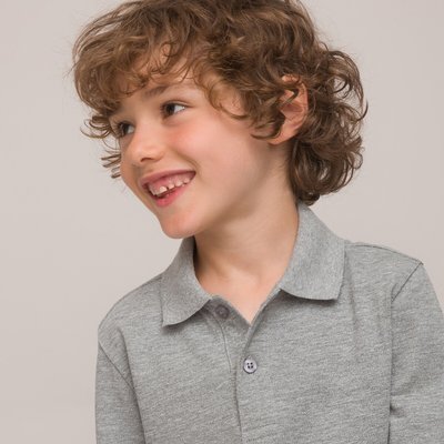Pack of 2 Polo Shirts with Long Sleeves in Cotton LA REDOUTE COLLECTIONS