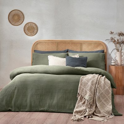 Chunky Waffle Cotton Duvet Cover Set YARD