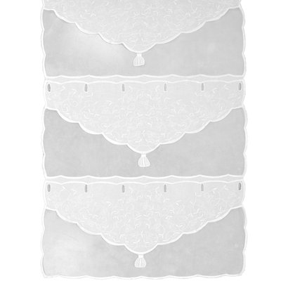 Modulable brodé blanc esprit nature HOME MAISON