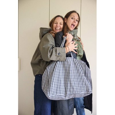 Sac week-end en coton, VICHY GABRIELLE PARIS