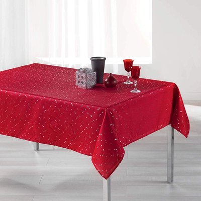 Nappe 150x200cm Safina rouge DOUCEUR D'INTÉRIEUR