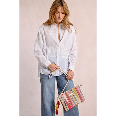 Pochette tressée multico MOLLY BRACKEN