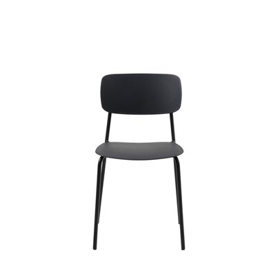 Lot de 4 chaises en plastique et métal - Elin DRAWER