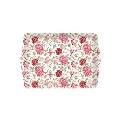 Plateau William Morris Mélamine Rouge/fuchsia 46 X 32 Cm EASY LIFE