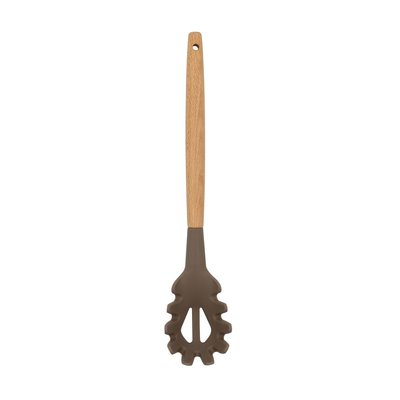 Cuillère à spaghetti en silicone et manche en bois, ELIOTT MENASTYL