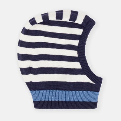 Cagoule à rayures, en polyester et coton PETIT BATEAU