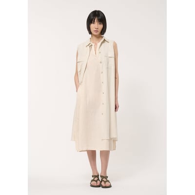 Robe sans manches en lin HUMILITY