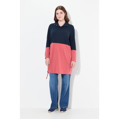 T-shirt long en coton bio. Col montant ULLA POPKEN