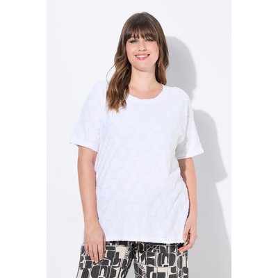 T-shirt, structure 3D, col rond ULLA POPKEN