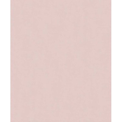 Papier peint uni effet toile lin rose poudré HEXOA