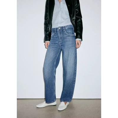 Jean balloon taille haute MANGO