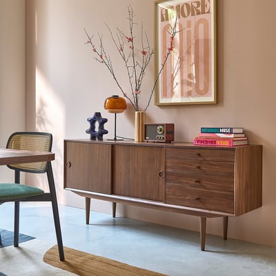Aparador vintage, 2 puertas, 4 cajones, Quilda LA REDOUTE INTERIEURS