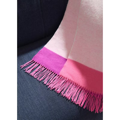 Couverture laine coton colorée MANGO HOME