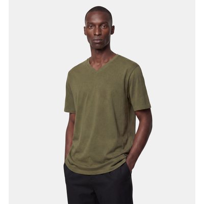 T-shirt sishev droit coton biologique col v GALERIES LAFAYETTE