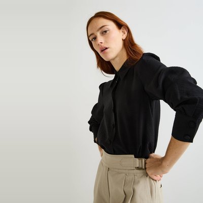 Chemise unie manches longues MONOPRIX