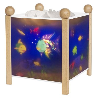 Lanterne Magique bois Poisson Arc-en-ciel TROUSSELIER