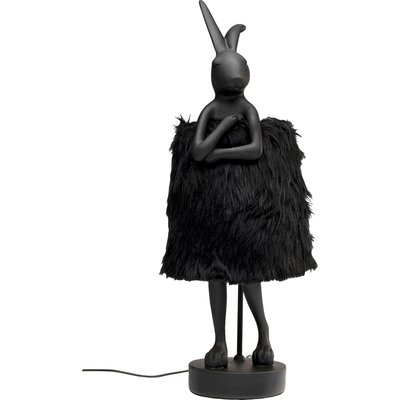 Lampe lapin faux poils longs, ANIMAL KARE DESIGN