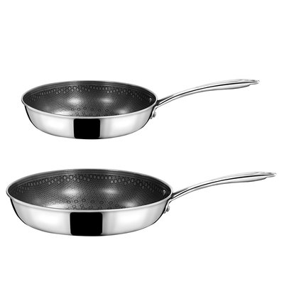 Lot de 2 poêles 24-28cm - VIRTUO CUISINOX