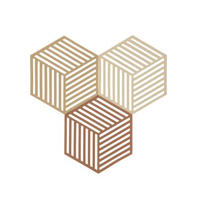 Set de 3 dessous-de-plat Trivet HEXAGON ZONE DENMARK