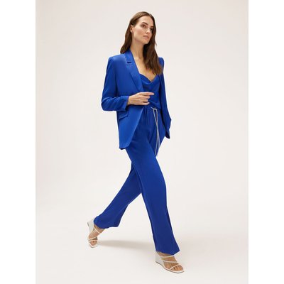 Blazer large en satin avec bouton bijou MOTIVI